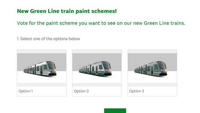 MBTA wants your opinion on color scheme of new Green Line trains - Vimarsana News