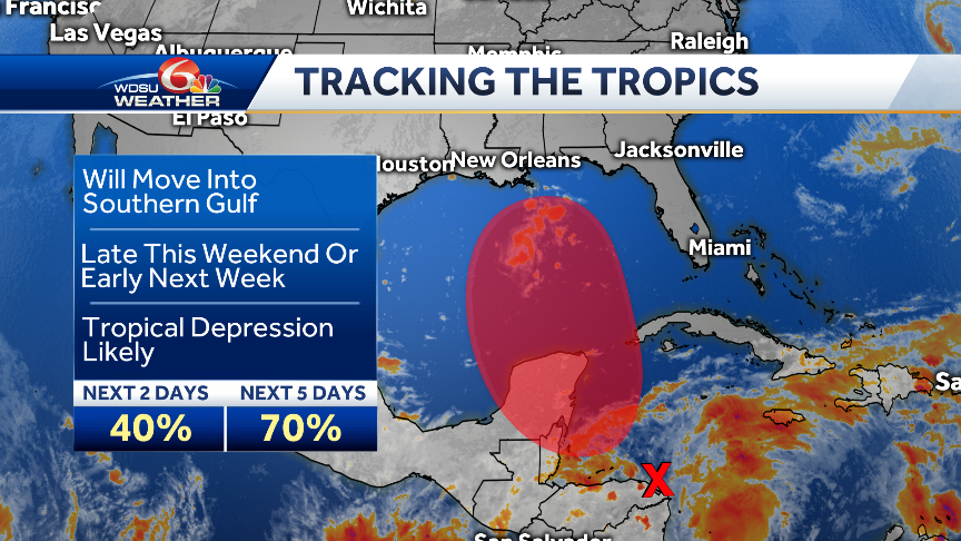 Watching the tropics: Disturbance set to move into Gulf of Mexico