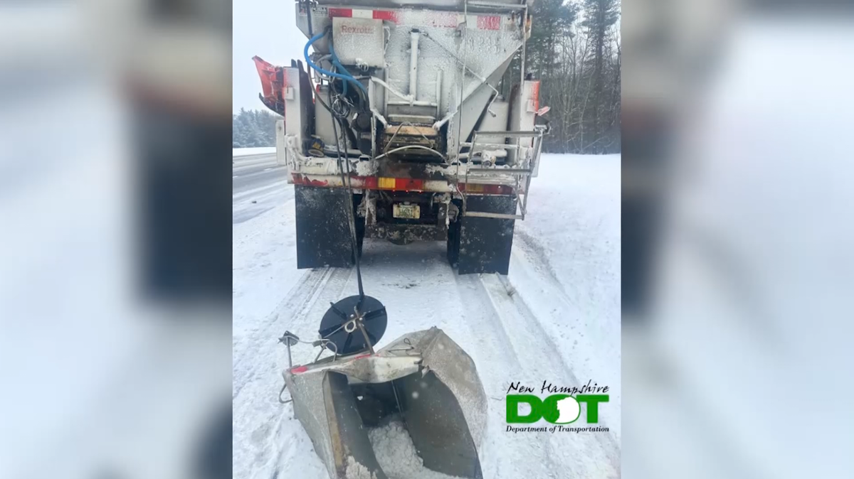 At least 6 New Hampshire DOT plow trucks struck by vehicles in recent crashes