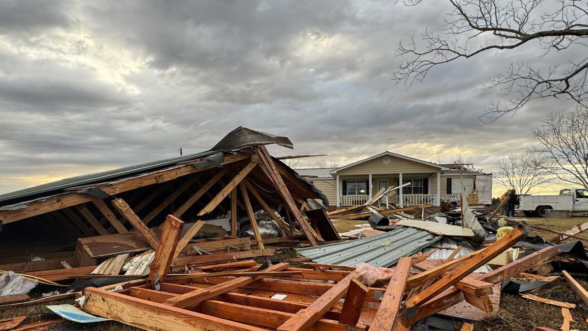EF1 tornado path confirmed by National Weather Service