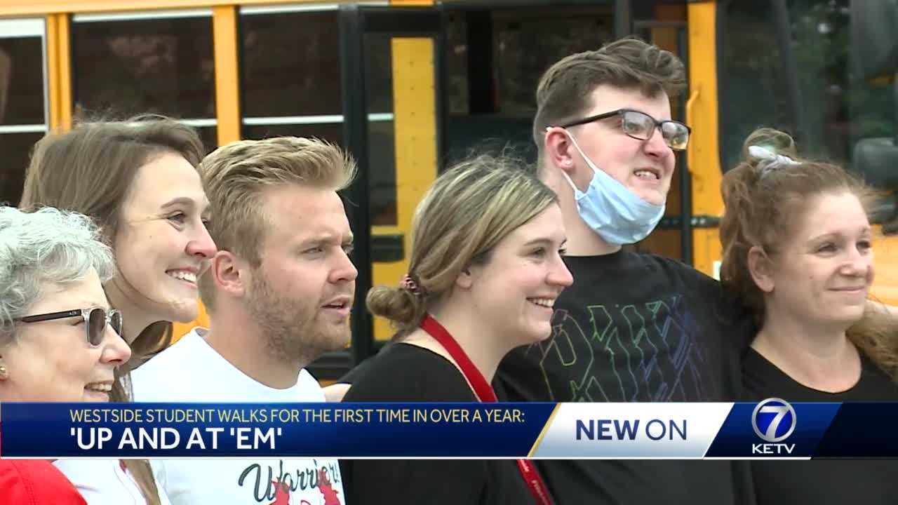 'Up and at 'em,' Westside HS student walks at school for the first time in over a year - Vimarsana News