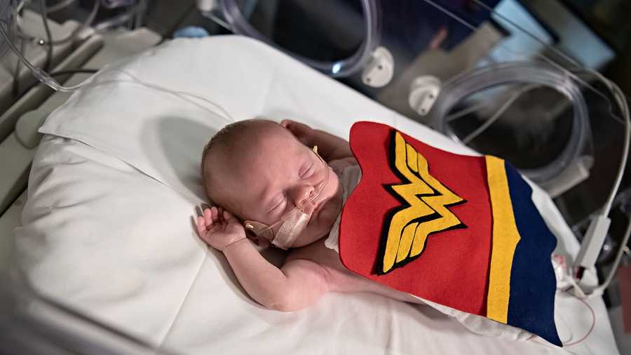 NICU babies at Saint Luke's dressed up for Halloween