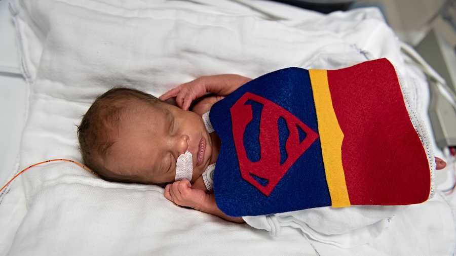 NICU babies at Saint Luke's dressed up for Halloween