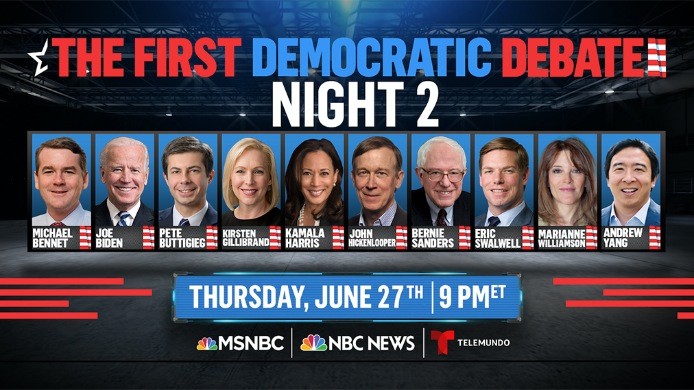 Nbc Unveils Lineups For 1st 2020 Democratic Presidential Debate