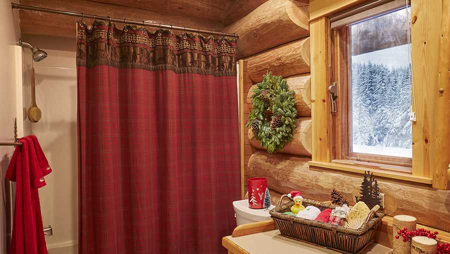 Cozy Christmas cabin Tour Santa's North Pole home