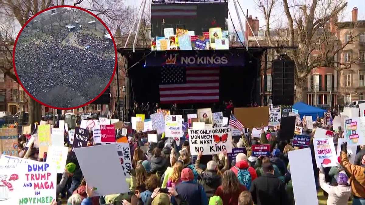 'No Kings' rallies against Trump administration held across Massachusetts