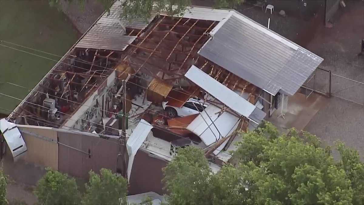 Sky 5 surveys tornado, severe weather damage in Oklahoma - KOCO