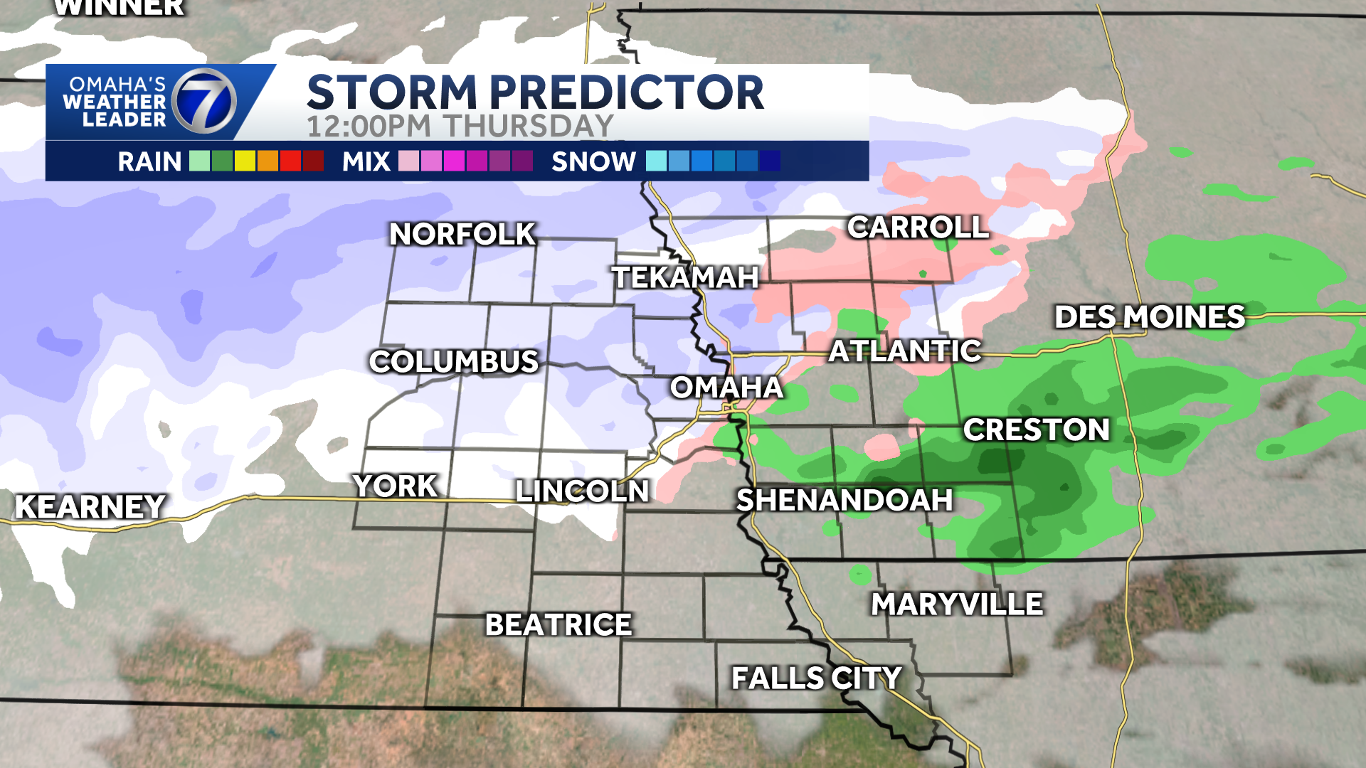 Omaha Weather: Winter storm timeline for Thursday - KETV