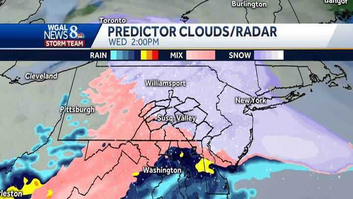 Snow transitions to wintry mix this afternoon; Coating of ice possible