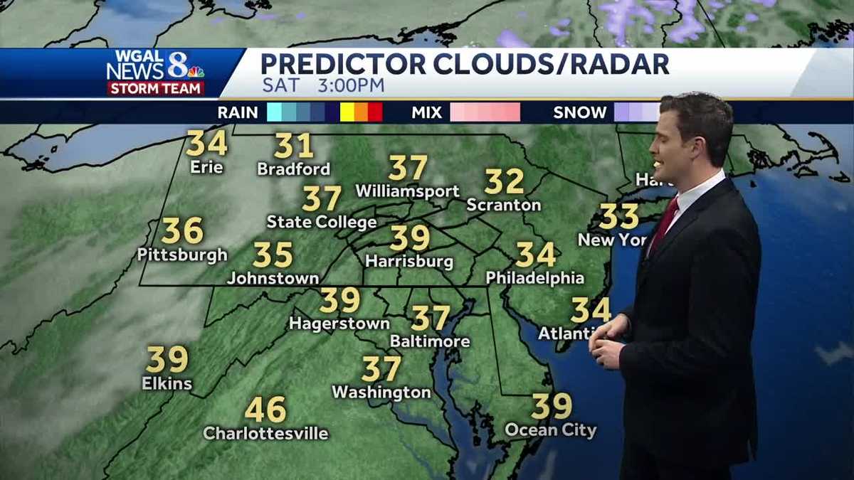 Central Pennsylvania weather Snow moves out; warmup starts this weekend