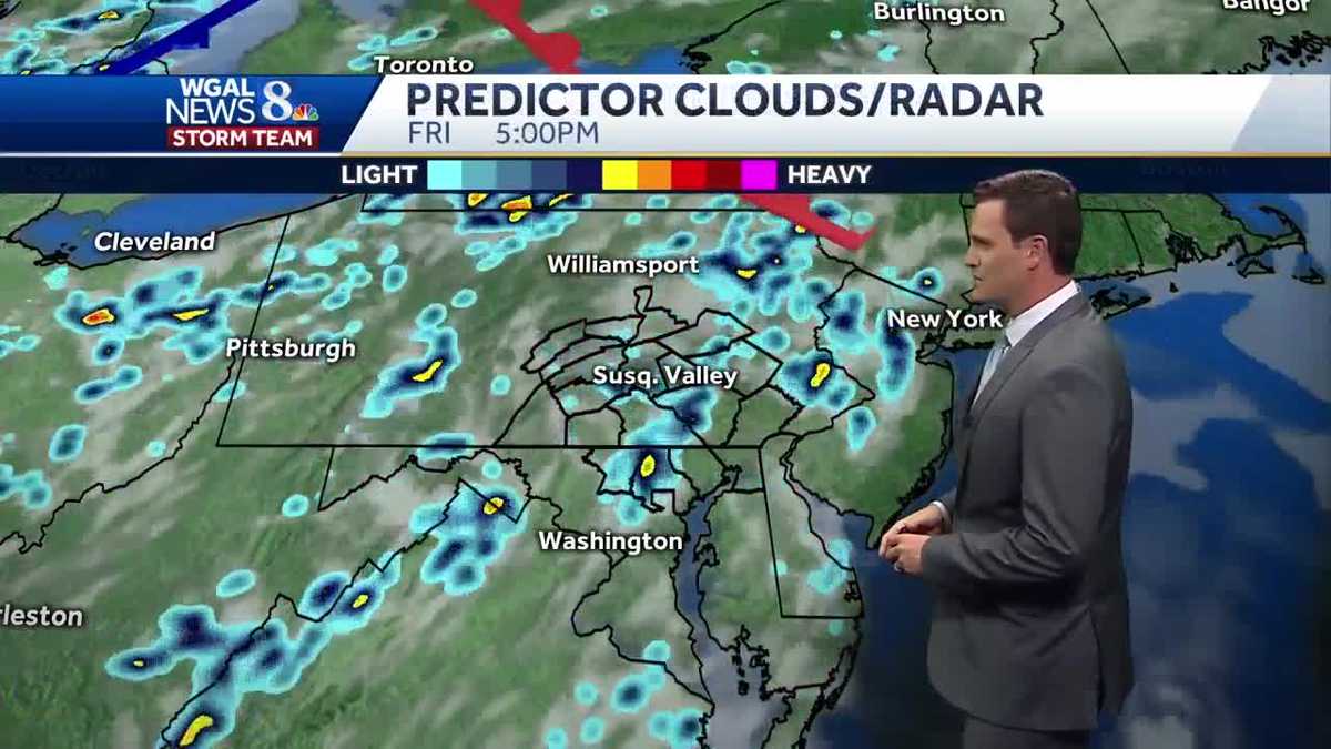 Central Pennsylvania weather Scattered storms may bring heavy rain