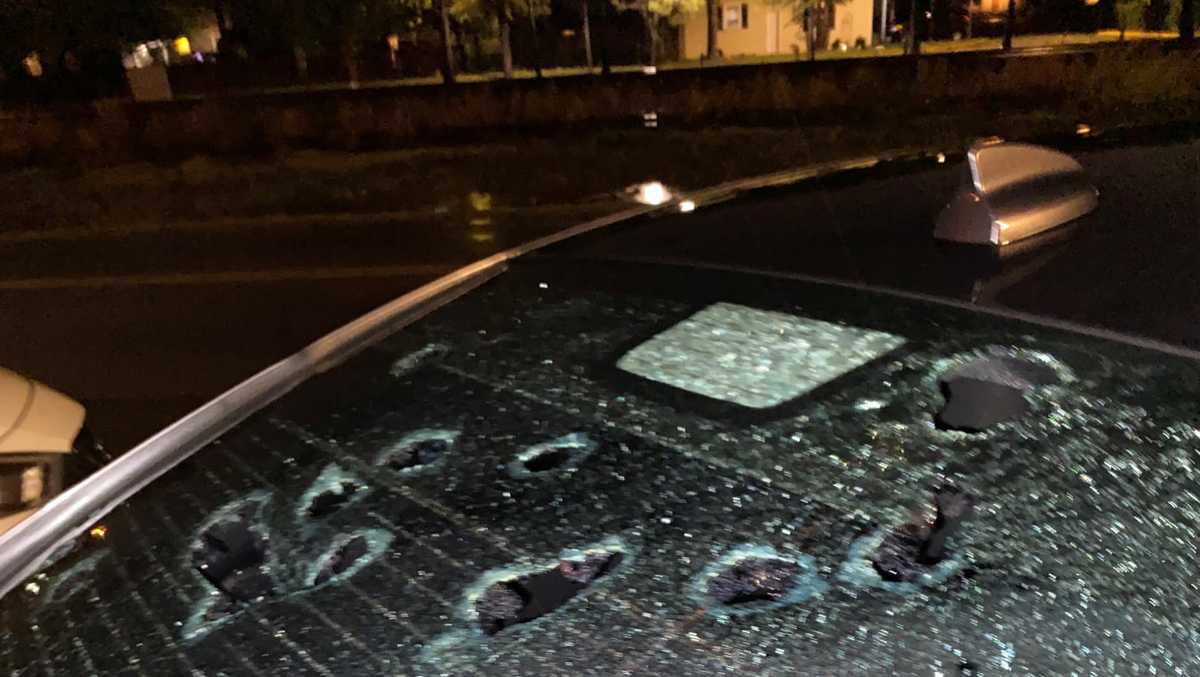 Norman reports significant hail damage to structures, vehicles