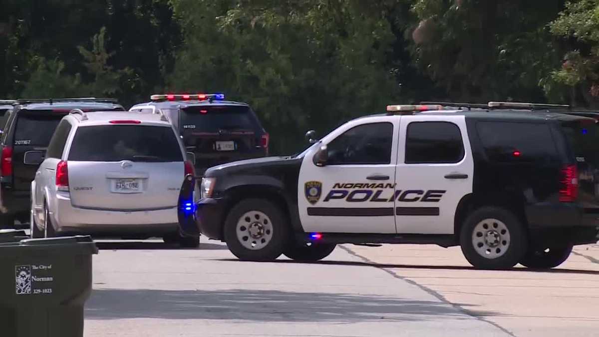 Norman police searching for two suspects after building, vehicles hit ...