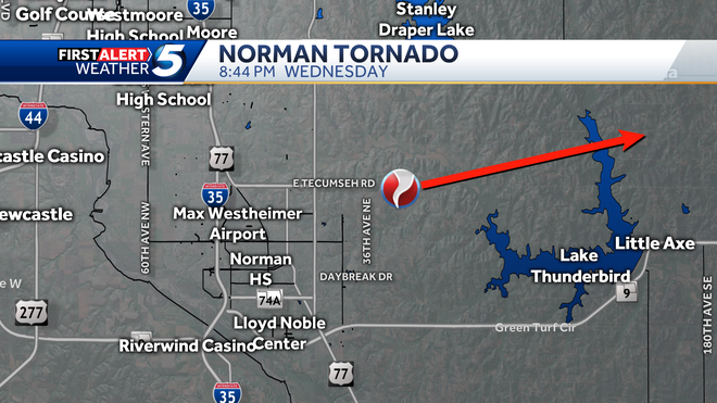 EF-1 tornado recorded Wednesday night in Norman