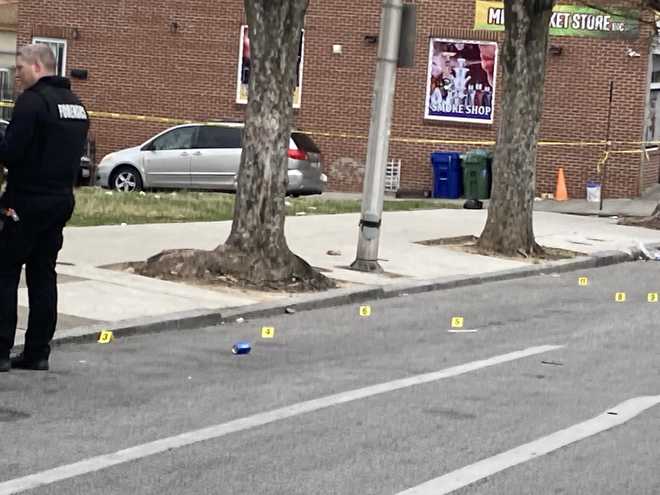 Police Investigate Triple Shooting On North Broadway In Baltimore