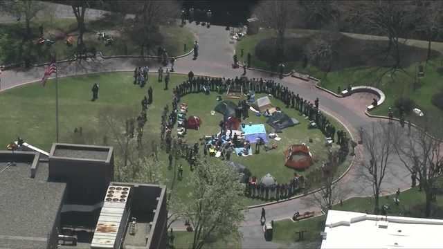 Protest encampment established at Northeastern University - Vimarsana News