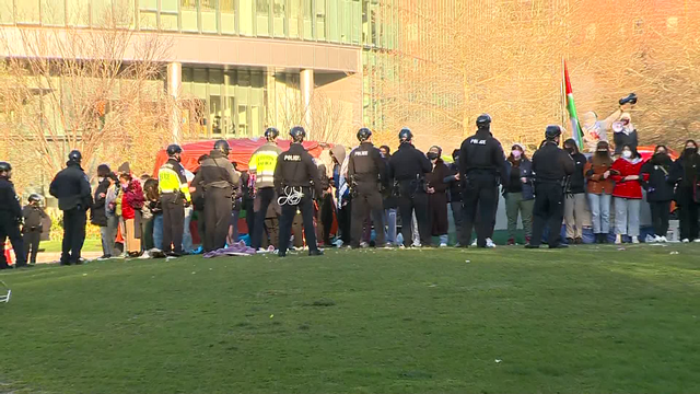 Police clearing protest encampment on Northeastern Univ. campus - Vimarsana News