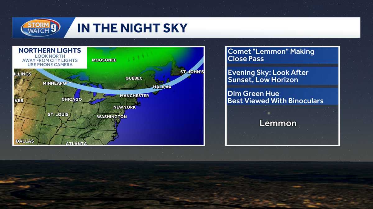 Comet, northern lights could be visible in New Hampshire night skies