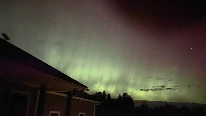 Aurora boreal en Colebrook