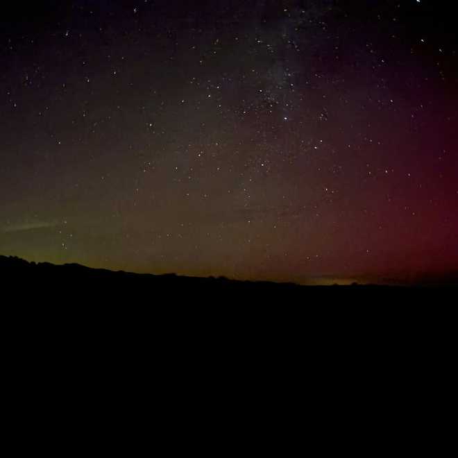 northern lights in cliff, new mexico