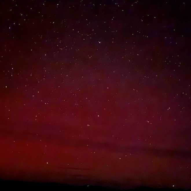 northern lights near magnus, new mexico
