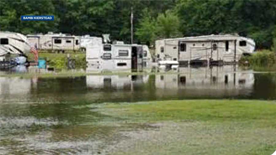 NH flash floods undermine roads, force campground evacuations