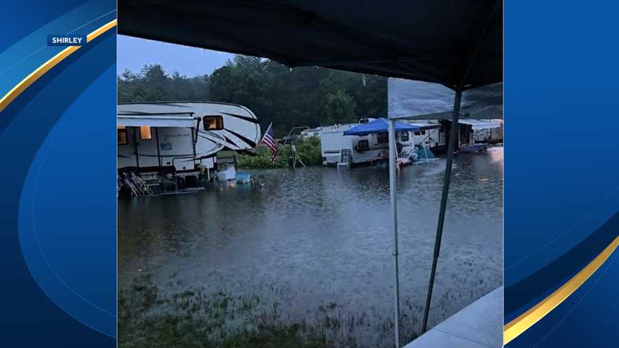 NH flash floods undermine roads, force campground evacuations