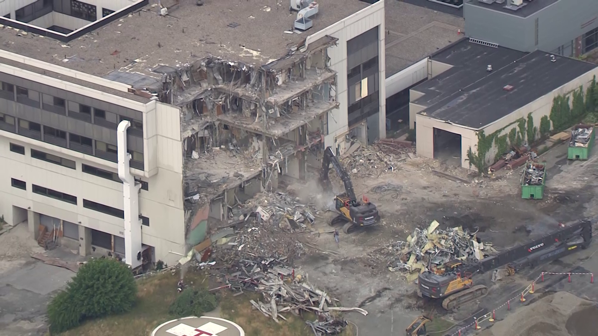 Norwood Hospital is being demolished after catastrophic flood
