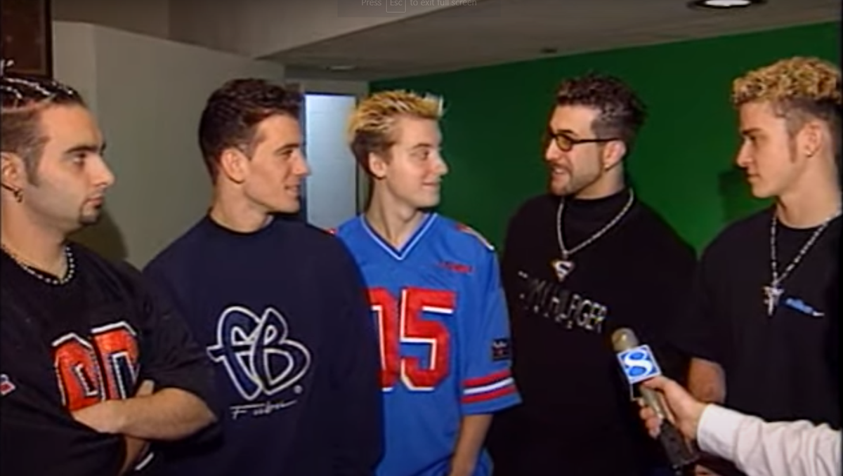 KCCI archives Backstage with *NSYNC before 1998 concert in Des Moines