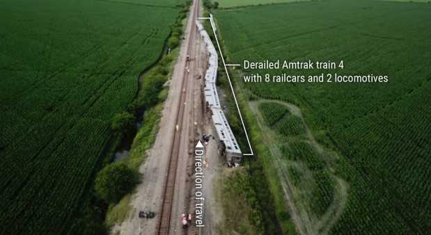 NTSB Releases Findings On Mendon, Missouri, Amtrak Derailment