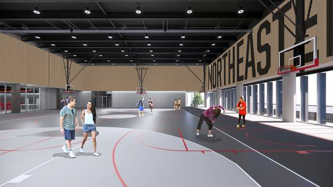 Northeastern's historic Matthews Arena torn down to make way for new one