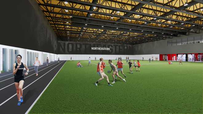 Northeastern's historic Matthews Arena torn down to make way for new one