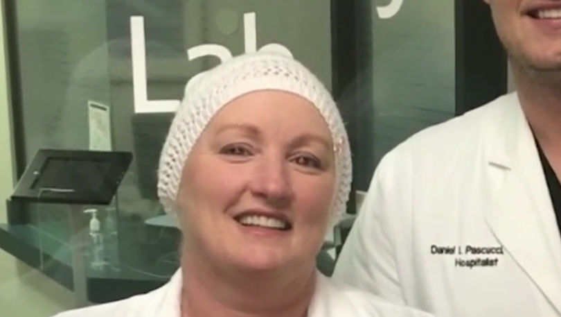 Nurse and breast cancer survivor returns to work to help future patients