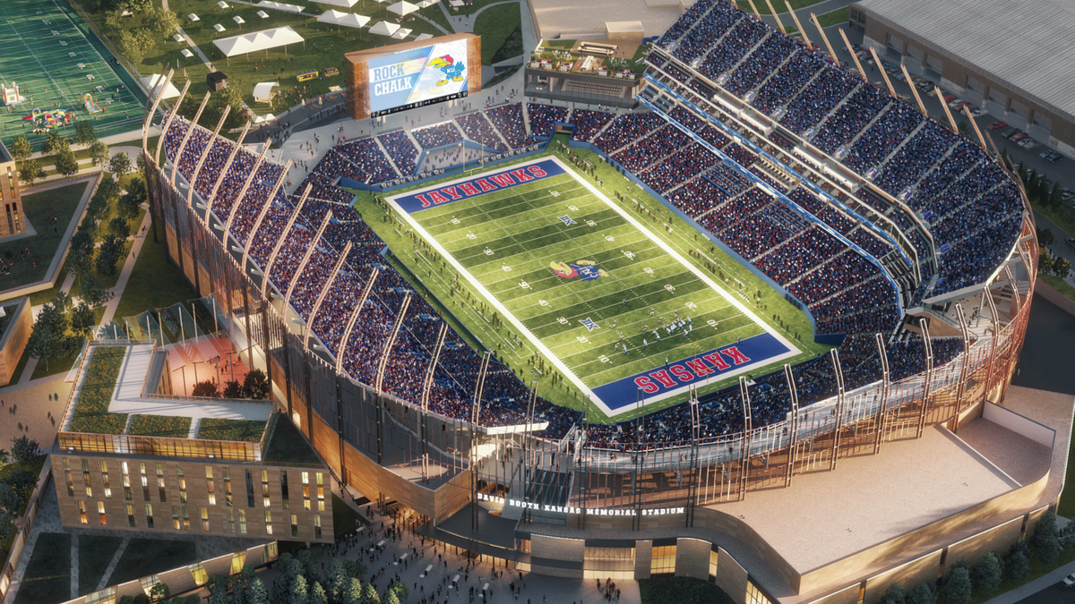 University of Kansas unveils plans for new football stadium