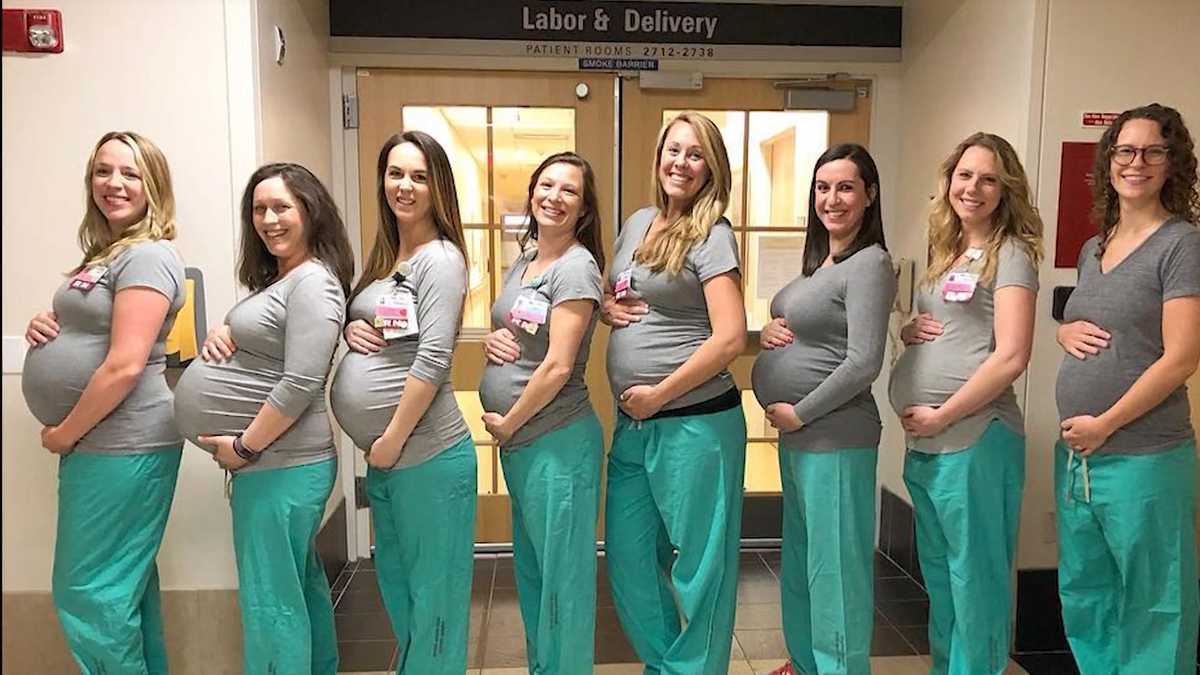 Baby boom! 9 nurses in Maine hospital's labor unit expecting at same time