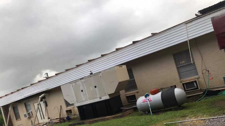 Gusty winds damage retirement home in Madden