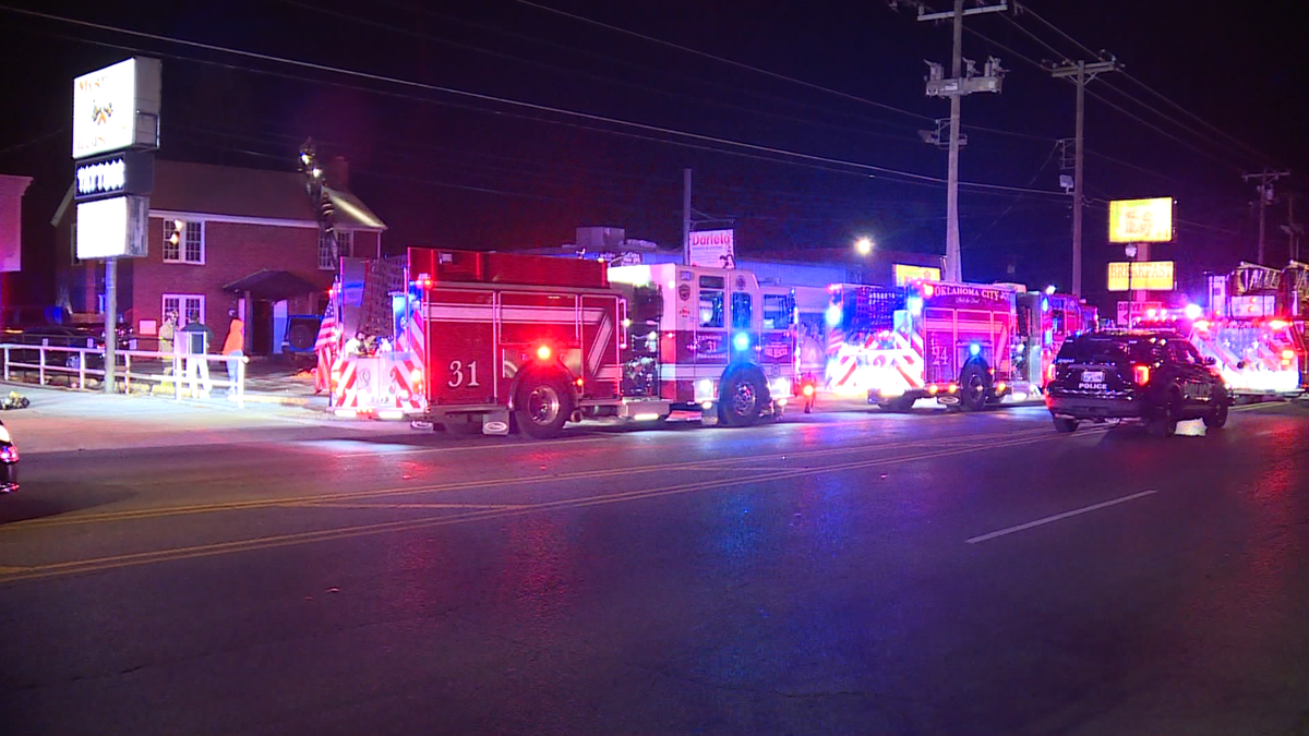 Firefighters respond after fire breaks out at northwest OKC home