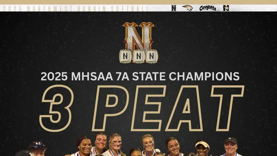 Northwest Rankin softball wins third straight state championship