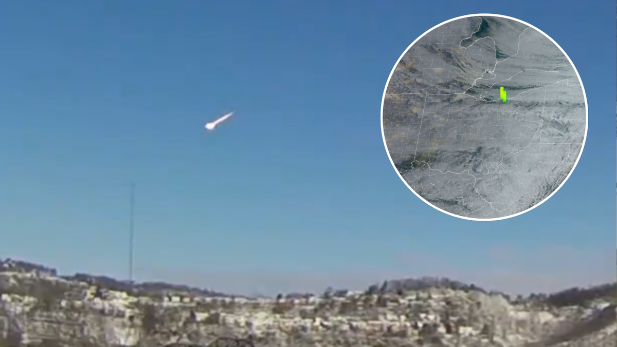 Video shows suspected meteor that caused loud boom in Ohio