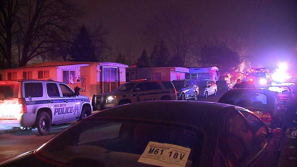 Woman, pet killed in Oak Creek mobile home fire; man injured