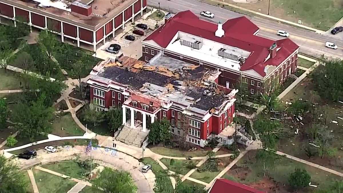 Oklahoma Baptist University has extensive damage following storms