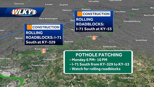 TRAFFIC: Pothole patching to take place Monday evening on I-71 - Vimarsana News