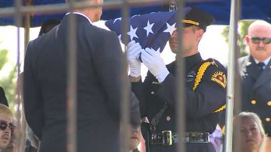 Dallas officer killed in the line of duty laid to rest in Oklahoma