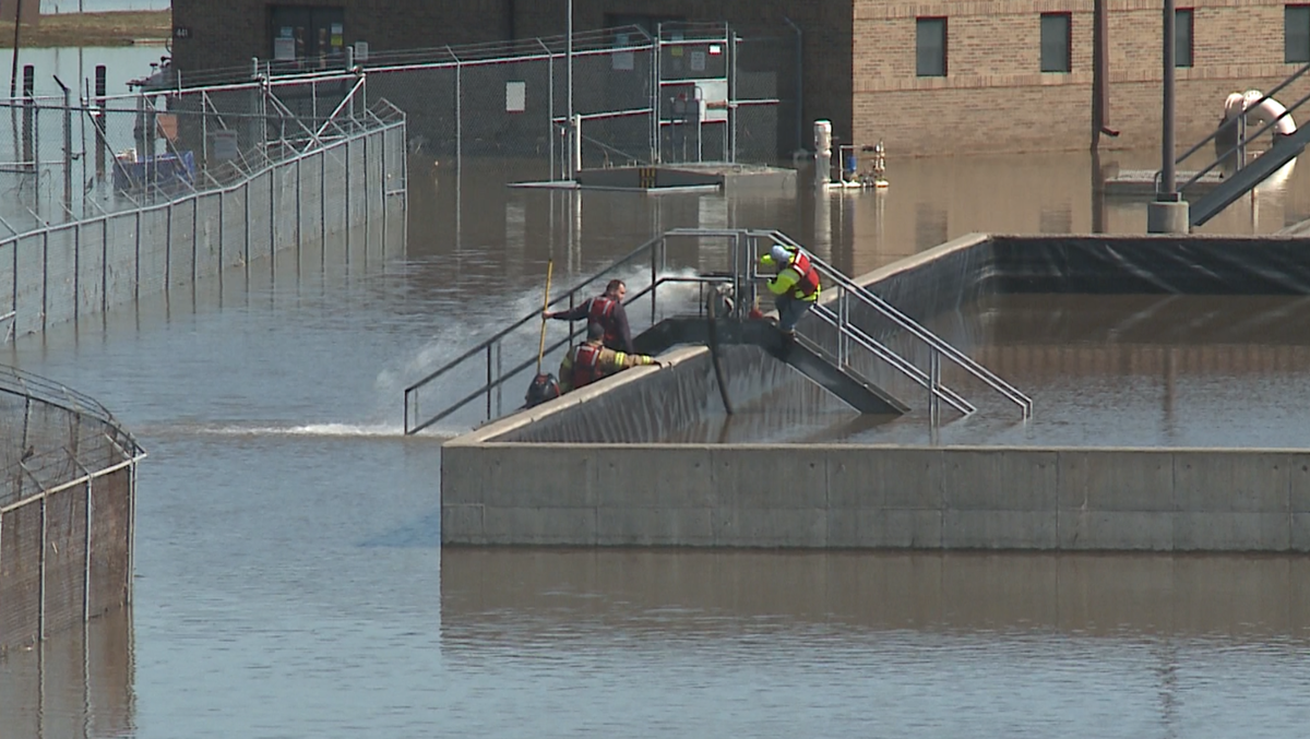 Secretary of Air Force surveys Offutt Air Force Base damage