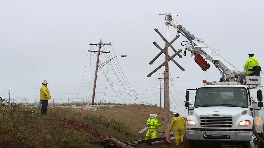 A historic effort is underway to get the lights back on as more than 2,000 crew members are across the area working to restore power to more than 200,000 people.