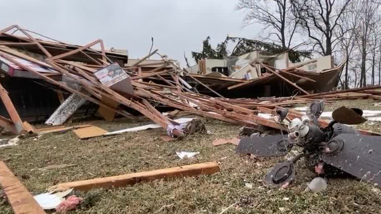 Homes in a Springfield Township neighborhood destroyed after tornado ...