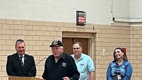 Vietnam War veteran receives high school diploma after leaving school to enlist
