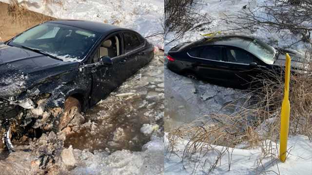 Two Oklahoma Highway Patrol troopers rescued a woman from a vehicle that was found partially submerged in an icy creek amid Oklahoma’s historic winter storms.