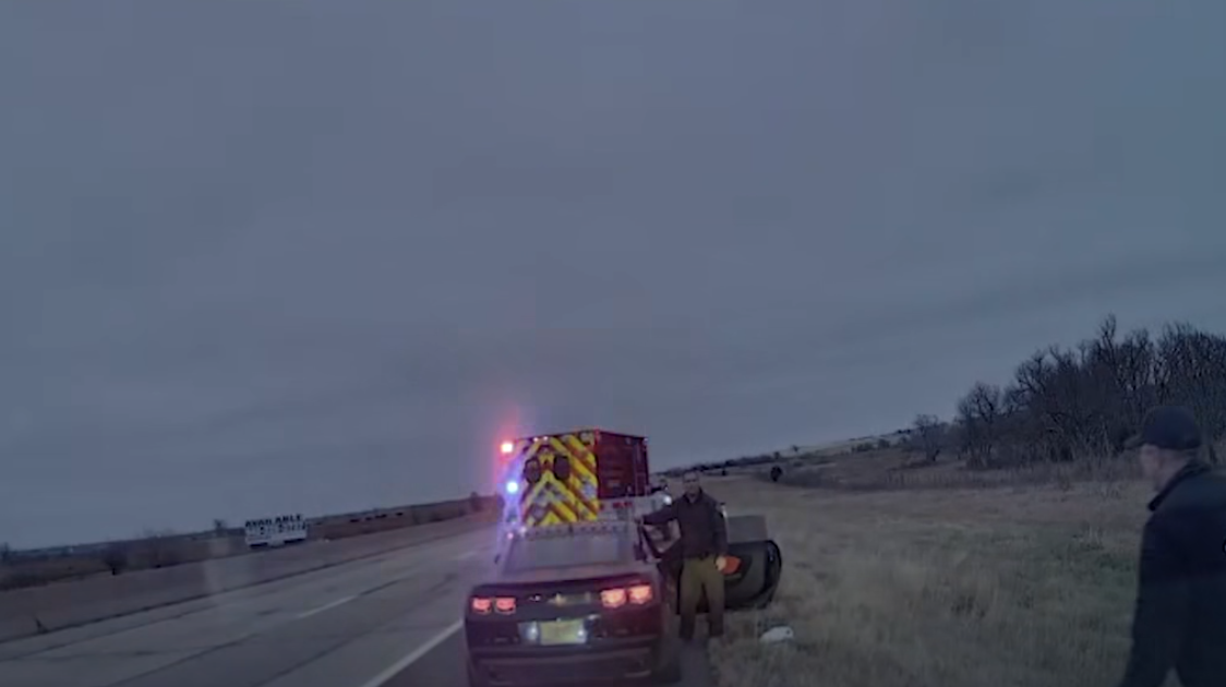 ‘The baby is coming!’: Oklahoma Highway Patrol trooper helps deliver baby on highway