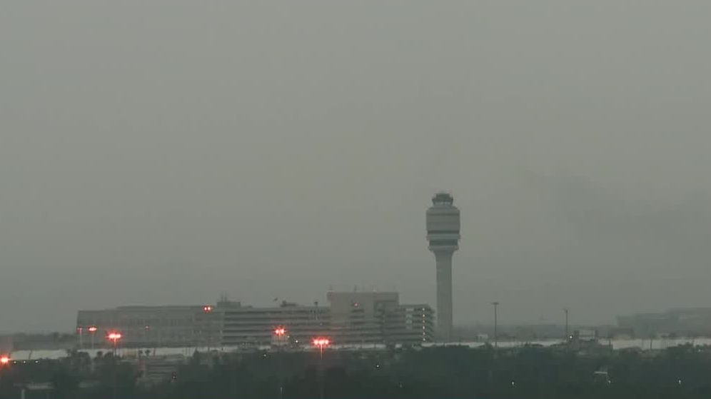 Severe weather impacting flights at Orlando International Airport